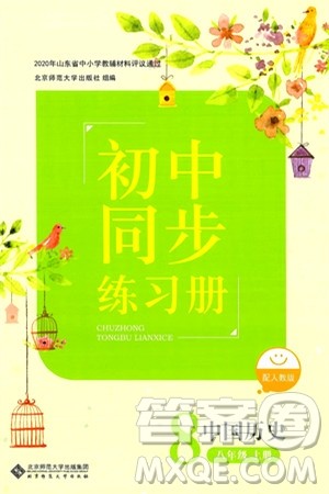 北京师范大学出版社2024秋初中同步练习册八年级历史上册人教版答案