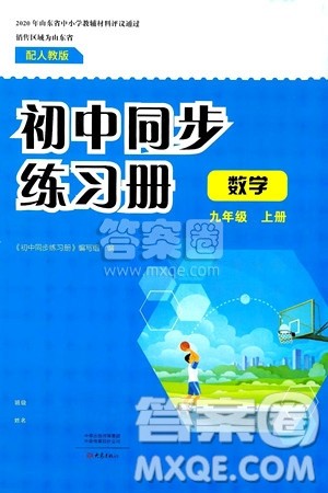 大象出版社2024秋初中同步练习册九年级数学上册人教版山东专版答案