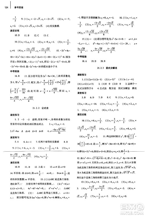 大象出版社2024秋初中同步练习册九年级数学上册人教版山东专版答案