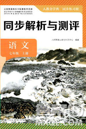 人民教育出版社2024年秋人教金学典同步练习册同步解析与测评七年级语文上册人教版答案