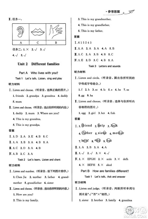 人民教育出版社2024年秋小学同步测控优化设计三年级英语上册人教PEP版广东专版答案 人民教育出版社2024年秋小学同步测控优化设计三年级英语上册人教PEP版广东专版答案