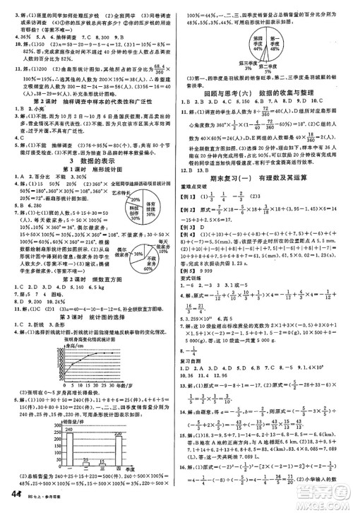 开明出版社2024年秋名校课堂七年级数学上册北师大版答案