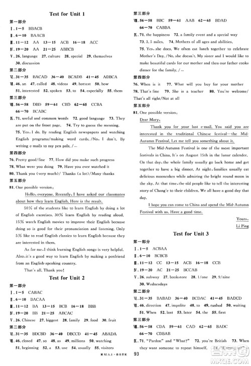 安徽师范大学出版社2024年秋名校课堂九年级英语上册人教版河北专版答案 安徽师范大学出版社2024年秋名校课堂九年级英语上册人教版河北专版答案