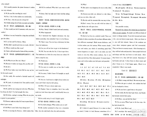 贵州教育出版社2024年秋家庭作业九年级英语上册人教版答案