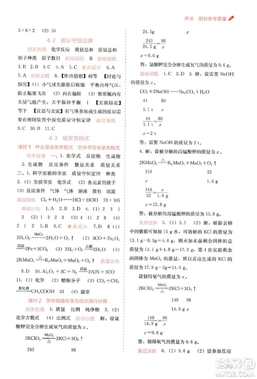 广西教育出版社2025年秋自主学习能力测评九年级化学全一册科粤版答案