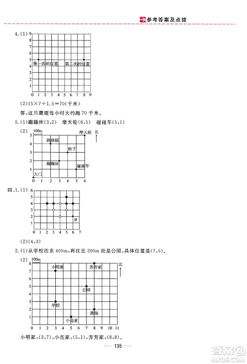 吉林教育出版社2024年秋三维数字课堂五年级数学上册人教版答案