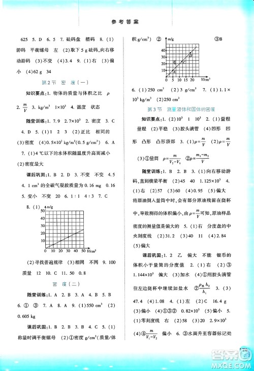 河北人民出版社2024年秋同步训练八年级物理上册人教版答案