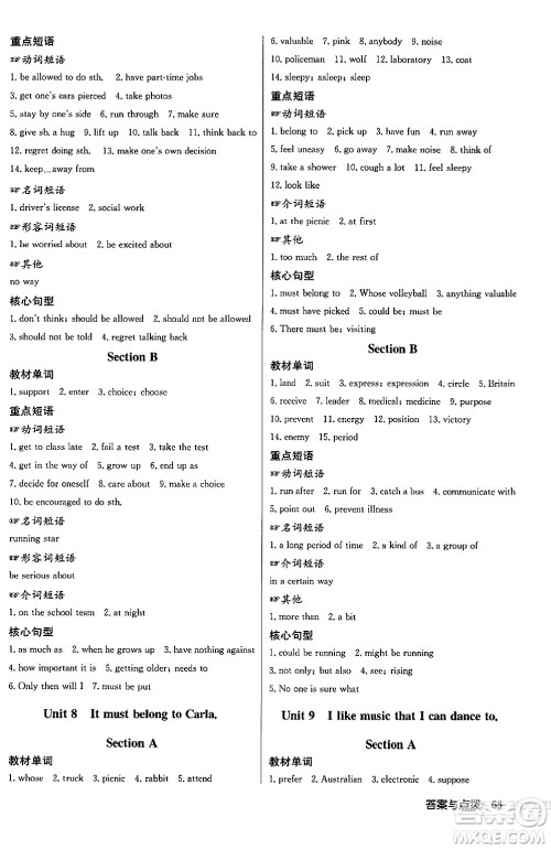 龙门书局2024秋启东中学作业本九年级英语上册人教版长春专版答案 龙门书局2024秋启东中学作业本九年级英语上册人教版长春专版答案