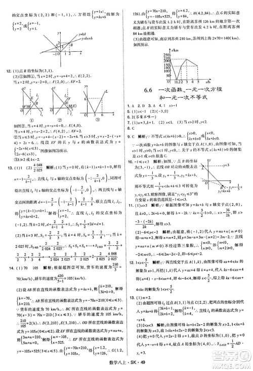 河海大学出版社2024年秋学霸题中题八年级数学上册苏科版答案