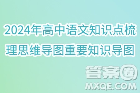 2024年高中语文知识点梳理思维导图重要知识导图