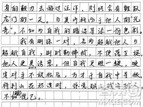 超越他人和超越自我也是我们在人生旅途中不断向前的重要推动力材料作文800字 超越他人和超越自我也是我们在人生旅途中不断向前的重要推动力材料作文800字