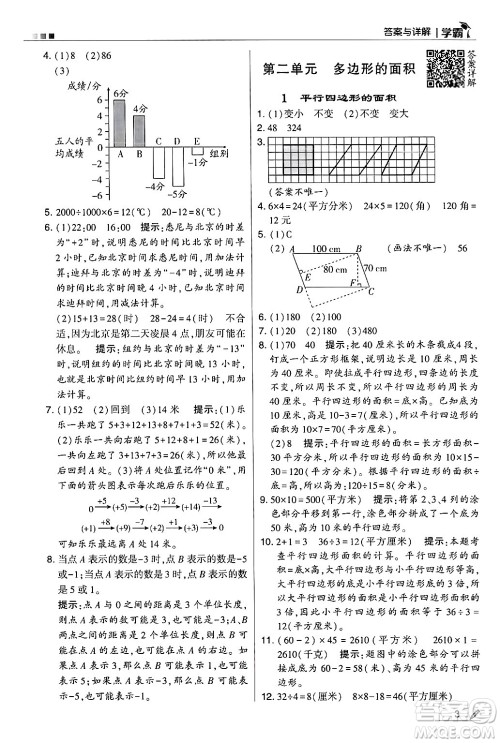 河海大学出版社2024年秋5星学霸五年级数学上册苏教版答案