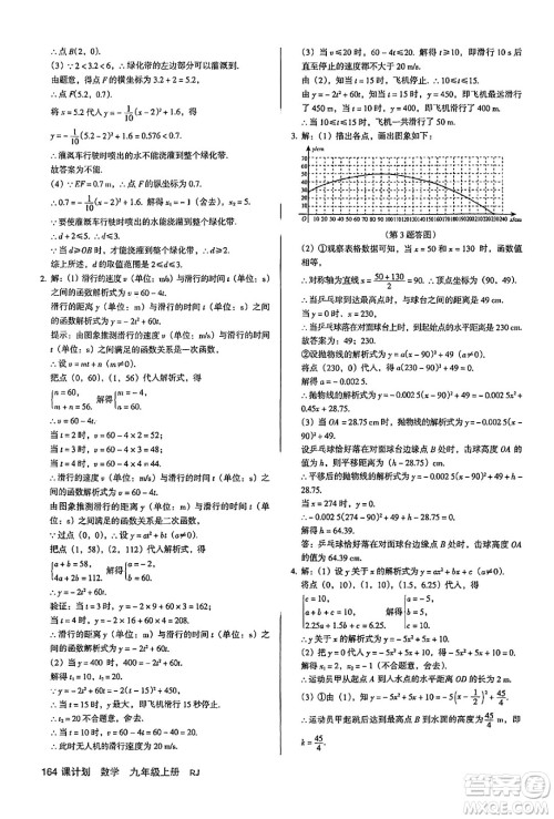 广东经济出版社2024年秋全优点练课计划九年级数学上册人教版答案