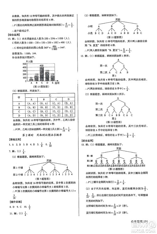 广东经济出版社2024年秋全优点练课计划九年级数学上册人教版答案