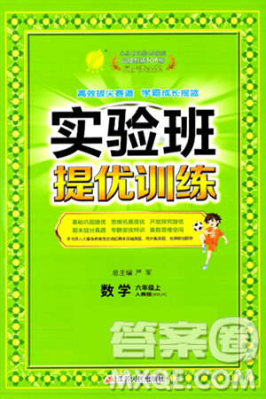 江苏人民出版社2024年秋春雨教育实验班提优训练六年级数学上册人教版答案