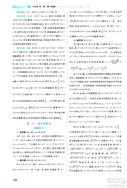 广西师范大学出版社2025年春新课程学习与测评同步学习九年级数学全一册人教版答案 广西师范大学出版社2025年春新课程学习与测评同步学习九年级数学全一册人教版答案