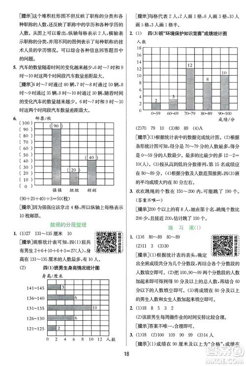 江苏人民出版社2024年秋春雨教育实验班提优训练四年级数学上册苏教版江苏专版答案