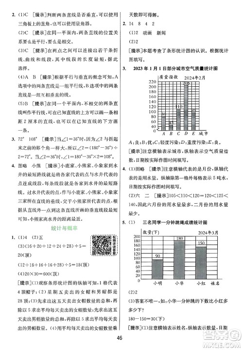 江苏人民出版社2024年秋春雨教育实验班提优训练四年级数学上册青岛版山东专版答案 江苏人民出版社2024年秋春雨教育实验班提优训练四年级数学上册青岛版山东专版答案