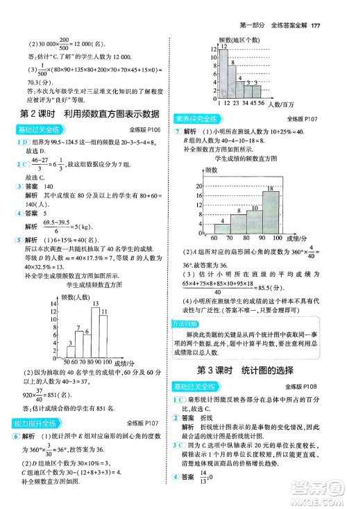 四川大学出版社2024年秋初中同步5年中考3年模拟七年级数学上册北师大版答案