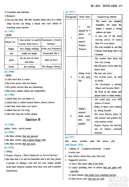 首都师范大学出版社2025年秋初中同步5年中考3年模拟九年级英语全一册人教版答案 首都师范大学出版社2025年秋初中同步5年中考3年模拟九年级英语全一册人教版答案