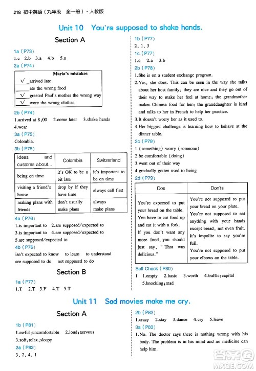 首都师范大学出版社2025年秋初中同步5年中考3年模拟九年级英语全一册人教版答案 首都师范大学出版社2025年秋初中同步5年中考3年模拟九年级英语全一册人教版答案