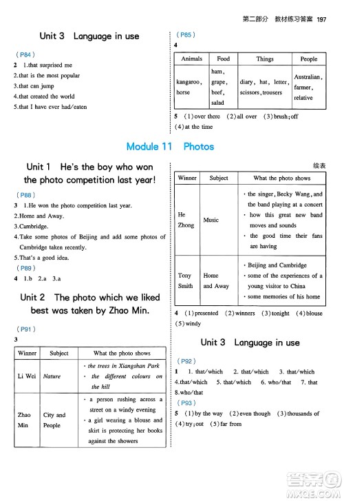 首都师范大学出版社2024年秋初中同步5年中考3年模拟九年级英语上册外研版答案 首都师范大学出版社2024年秋初中同步5年中考3年模拟九年级英语上册外研版答案
