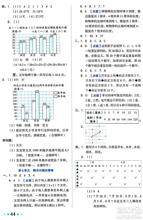 吉林教育出版社2024年秋荣德基好卷五年级数学上册苏教版答案 吉林教育出版社2024年秋荣德基好卷五年级数学上册苏教版答案