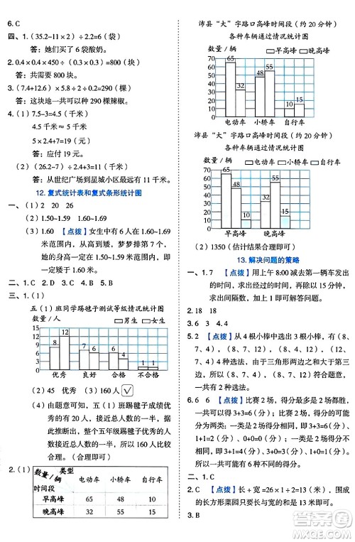 吉林教育出版社2024年秋荣德基好卷五年级数学上册苏教版答案 吉林教育出版社2024年秋荣德基好卷五年级数学上册苏教版答案