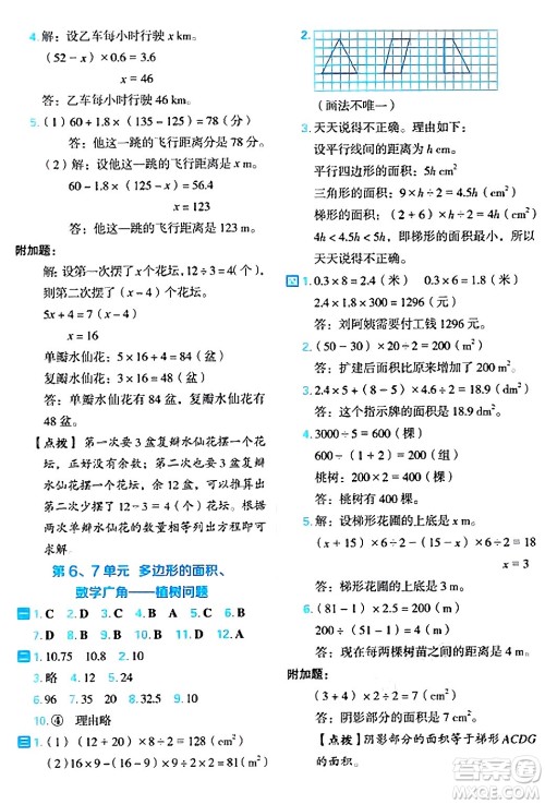 吉林教育出版社2024年秋荣德基好卷五年级数学上册人教版福建专版答案 吉林教育出版社2024年秋荣德基好卷五年级数学上册人教版福建专版答案