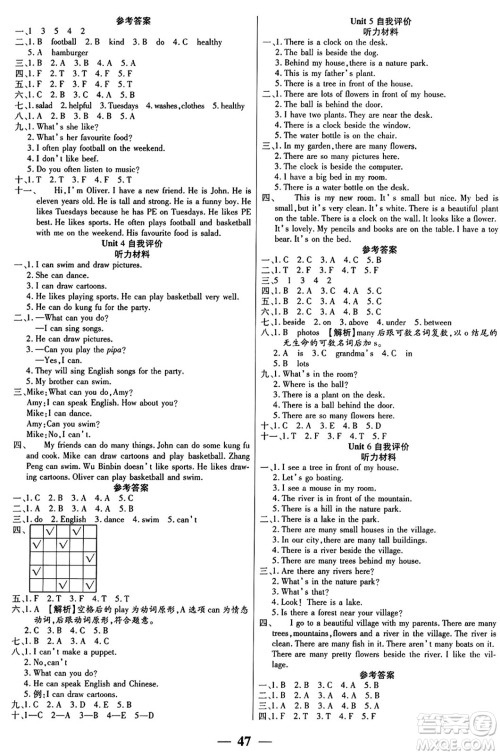 阳光出版社2024年秋扬帆文化激活思维智能训练五年级英语上册人教版答案 阳光出版社2024年秋扬帆文化激活思维智能训练五年级英语上册人教版答案
