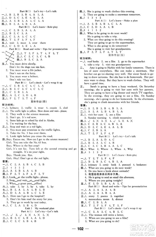 西安出版社2024年秋金优教辅夺冠新课堂随堂练测六年级英语上册人教版答案 西安出版社2024年秋金优教辅夺冠新课堂随堂练测六年级英语上册人教版答案