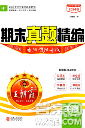 江西人民出版社2024年秋王朝霞期末真题精编四年级英语上册人教PEP版安阳濮阳专版答案 江西人民出版社2024年秋王朝霞期末真题精编四年级英语上册人教PEP版安阳濮阳专版答案