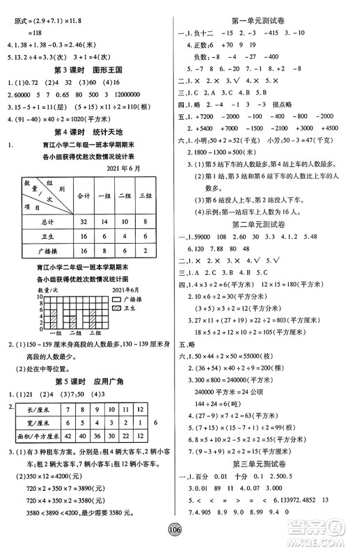 天津科学技术出版社2024年秋云顶课堂五年级数学上册苏教版答案 天津科学技术出版社2024年秋云顶课堂五年级数学上册苏教版答案