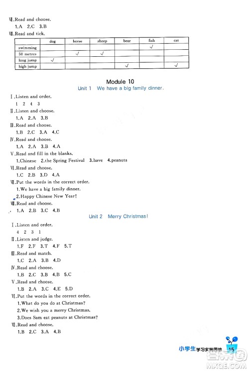 四川教育出版社2024年秋新课标小学生学习实践园地四年级英语上册外研版三起点答案