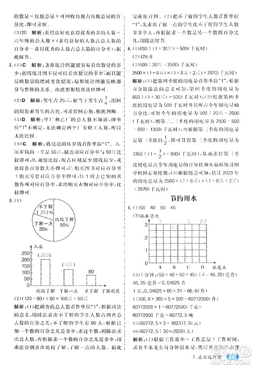 南方出版社2024秋学缘教育核心素养天天练六年级数学上册人教版答案