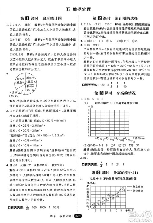 南方出版社2024秋学缘教育核心素养天天练六年级数学上册北师大版答案