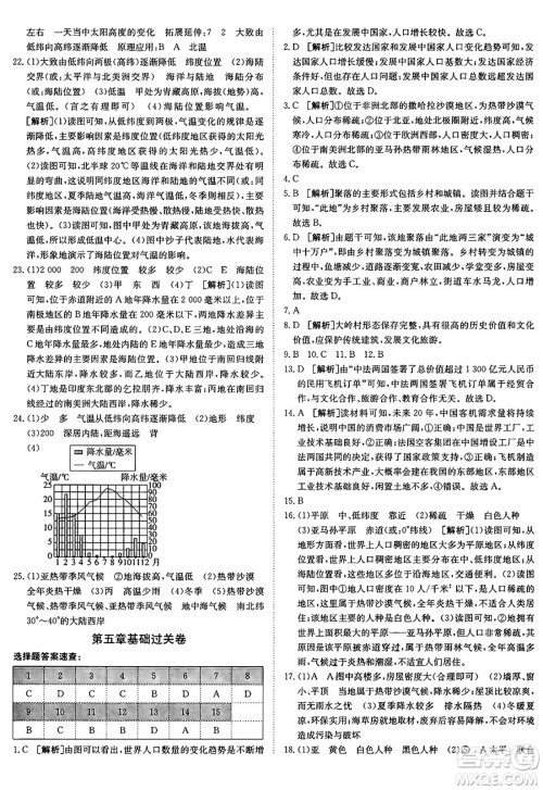 新疆青少年出版社2024年秋神龙教育期末考向标全程跟踪突破测试卷七年级地理上册商务星球版答案 新疆青少年出版社2024年秋神龙教育期末考向标全程跟踪突破测试卷七年级地理上册商务星球版答案