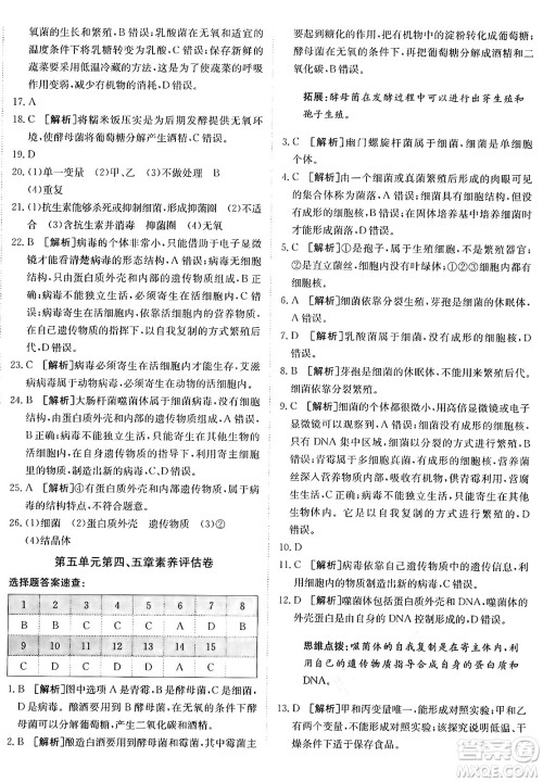 新疆青少年出版社2024年秋神龙教育期末考向标全程跟踪突破测试卷八年级生物上册人教版答案 新疆青少年出版社2024年秋神龙教育期末考向标全程跟踪突破测试卷八年级生物上册人教版答案