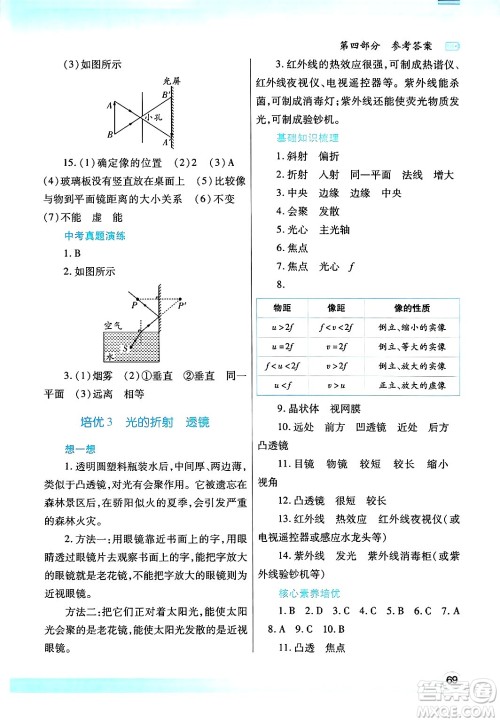 陕西师范大学出版总社有限公司2025年寒假作业与生活八年级物理苏科版答案