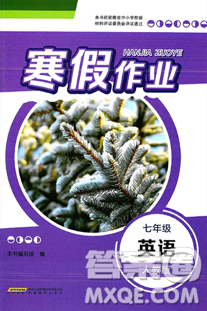 安徽教育出版社2025年寒假作业七年级英语人教版答案