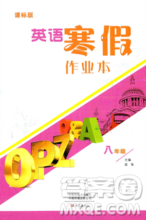 大象出版社2025年寒假作业本八年级英语课标版答案