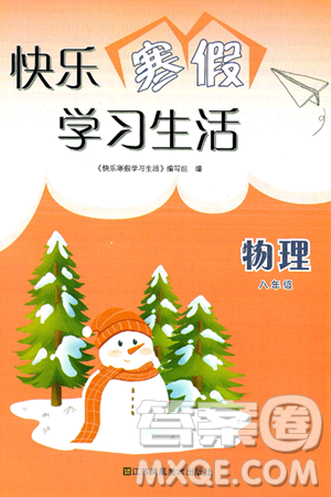 江苏凤凰美术出版社2025年快乐寒假学习生活八年级物理通用版答案