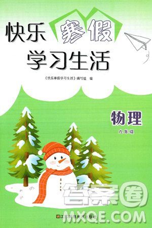 江苏凤凰美术出版社2025年快乐寒假学习生活九年级物理通用版答案