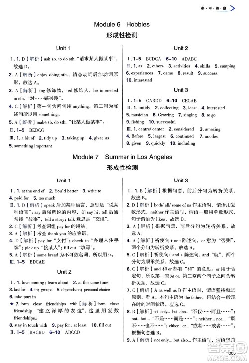 天津教育出版社2025年春学习质量监测八年级英语下册外研版答案 天津教育出版社2025年春学习质量监测八年级英语下册外研版答案