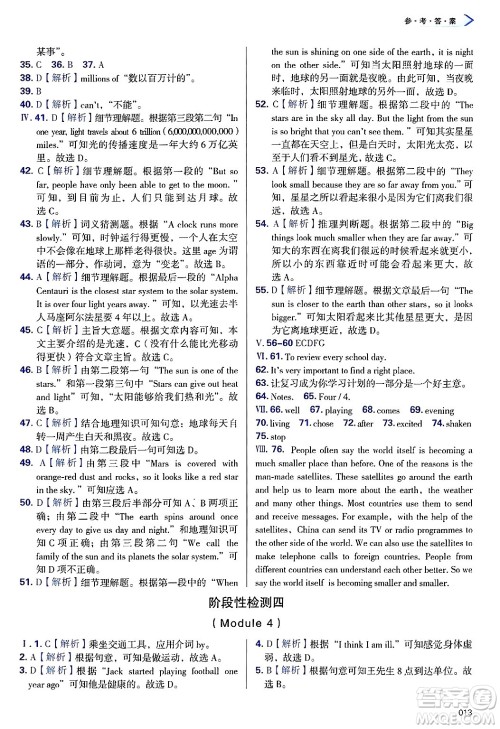 天津教育出版社2025年春学习质量监测八年级英语下册外研版答案 天津教育出版社2025年春学习质量监测八年级英语下册外研版答案