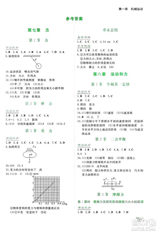 湖南教育出版社2025年春学法大视野八年级物理下册人教版答案 湖南教育出版社2025年春学法大视野八年级物理下册人教版答案