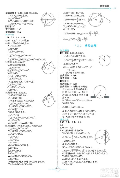 湖南教育出版社2025年春学法大视野九年级数学下册湘教版答案 湖南教育出版社2025年春学法大视野九年级数学下册湘教版答案