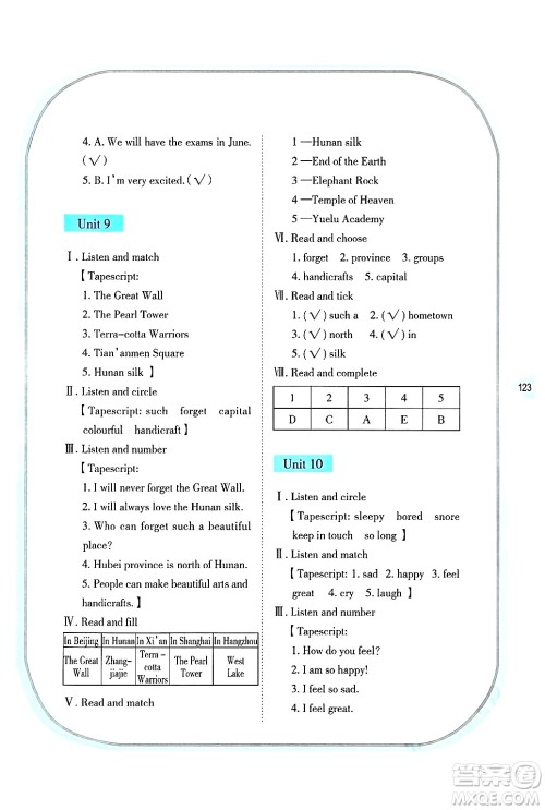 湖南教育出版社2025年春学法大视野六年级英语下册湘鲁版答案 湖南教育出版社2025年春学法大视野六年级英语下册湘鲁版答案