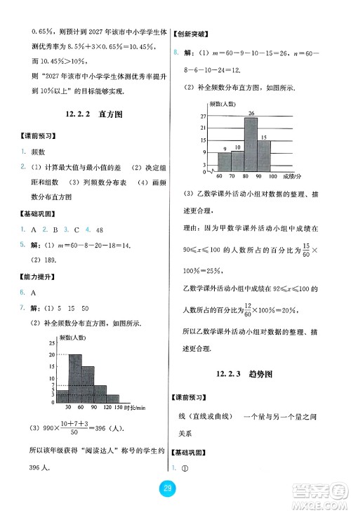 人民教育出版社2025年春能力培养与测试七年级数学下册人教版答案