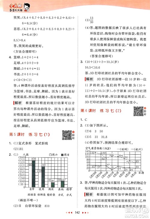 教育科学出版社2025年春53天天练五年级数学下册北师大版答案 教育科学出版社2025年春53天天练五年级数学下册北师大版答案